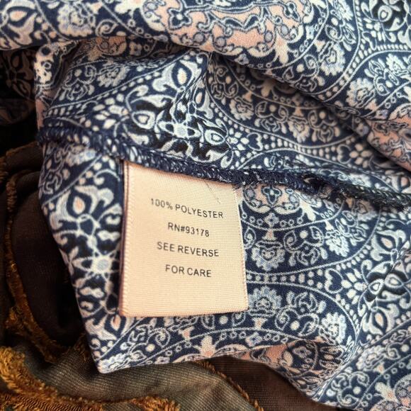 Philosophy Women's Plus size 1X Print Tunic Top Semi Sheer EUC - Picture 6 of 6